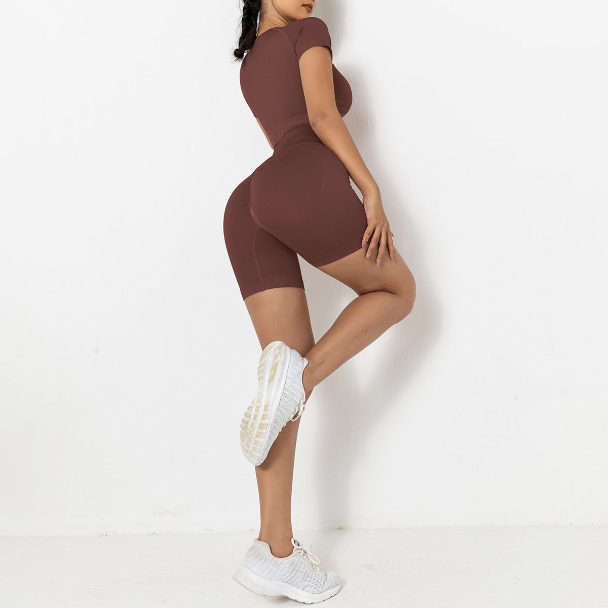 Yoga shorts two piece set