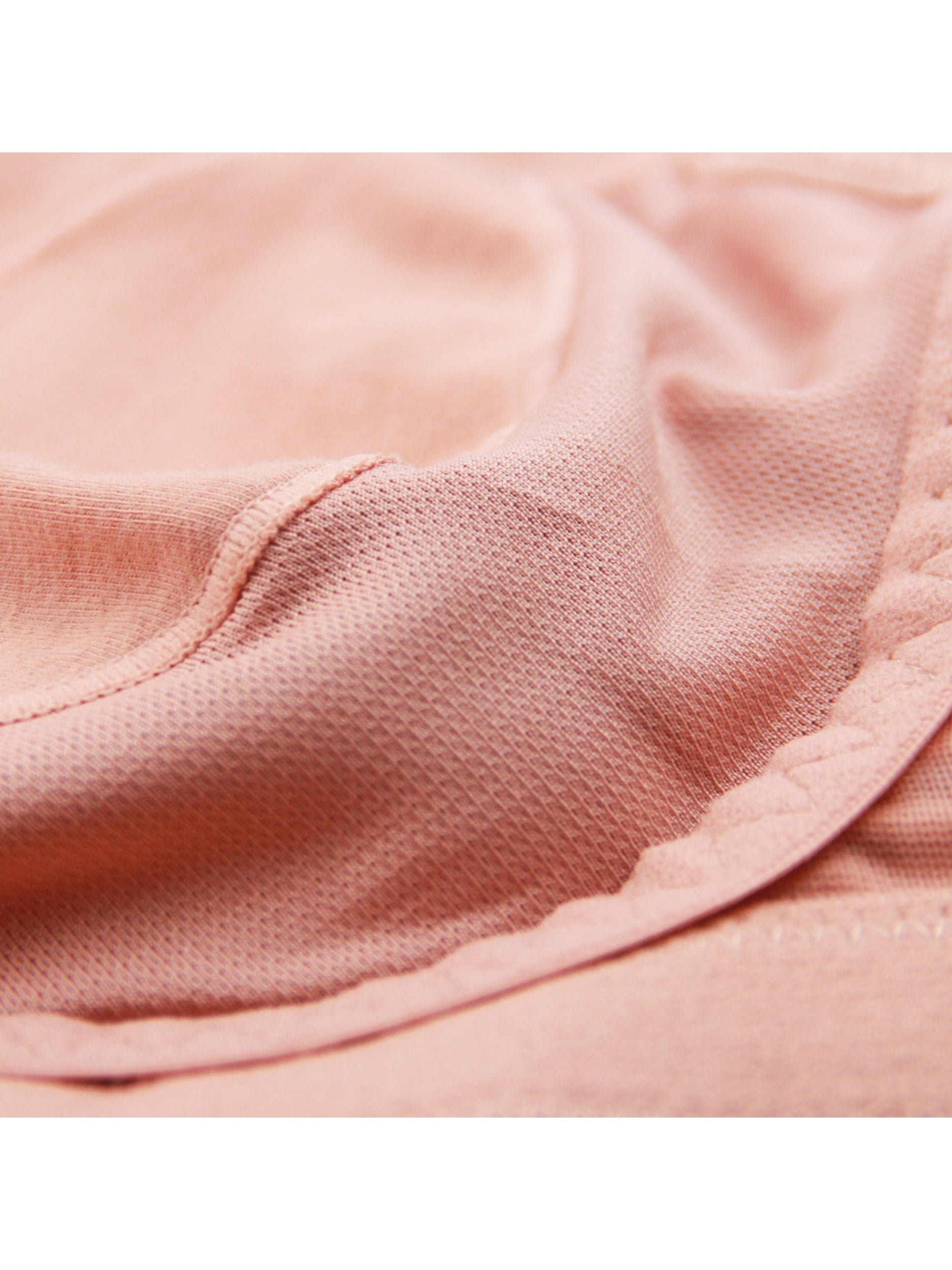 Breathable Wireless Bra Back Close Wide Strap Pink