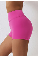 High Waisted Ruched Yoga Shorts