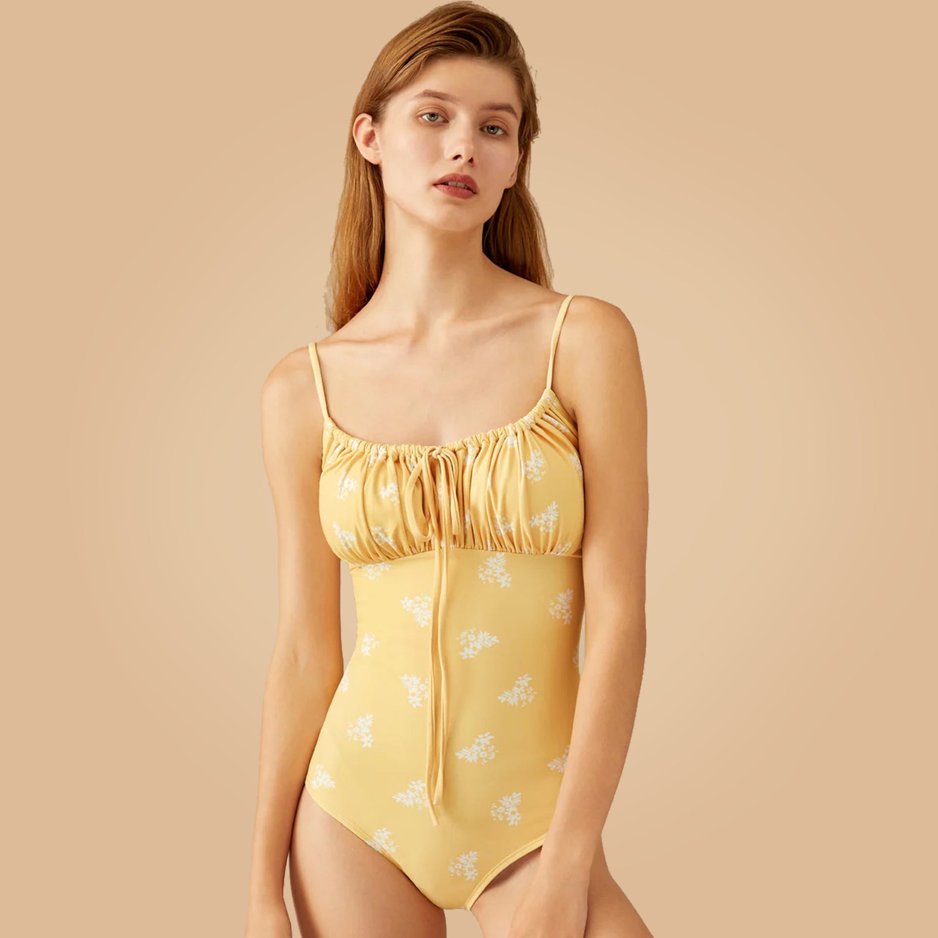 Ruffled One Piece Swimsuit