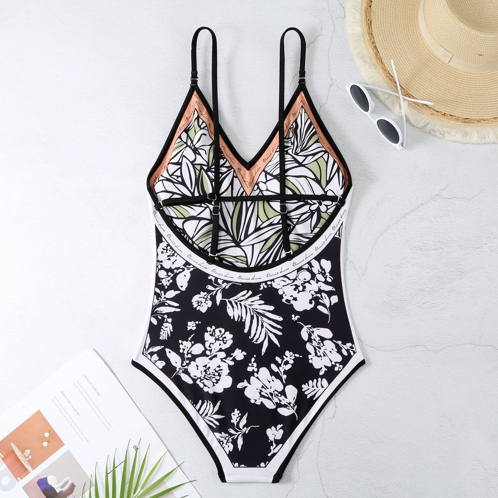 REVERSIBLE ONE PIECE SWIMSUIT - Black
