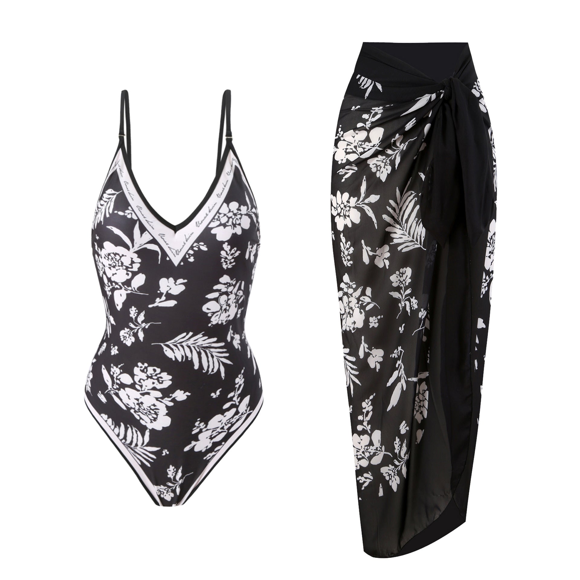 REVERSIBLE ONE PIECE SWIMSUIT - Black