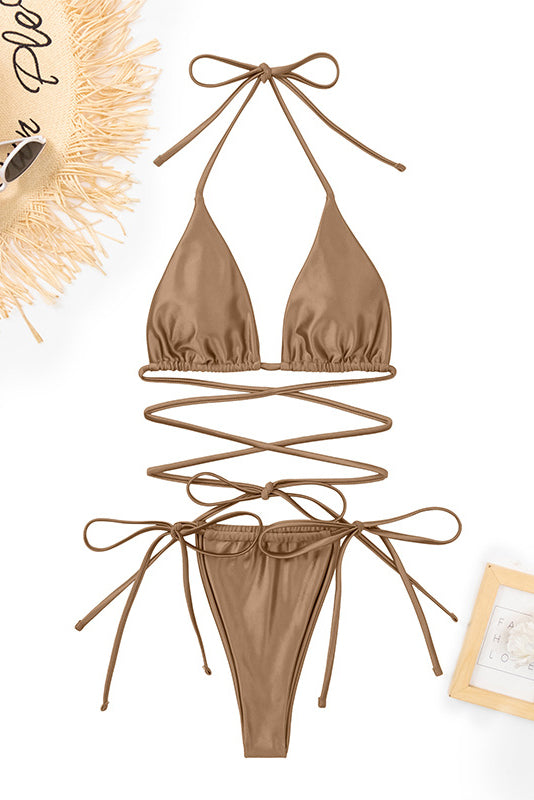 Satin Swimwear Set