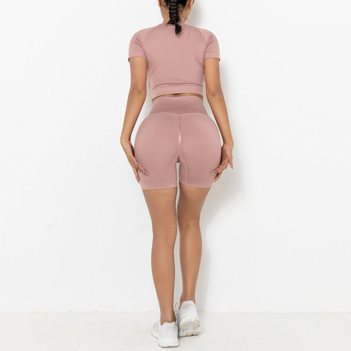 Yoga shorts two piece set