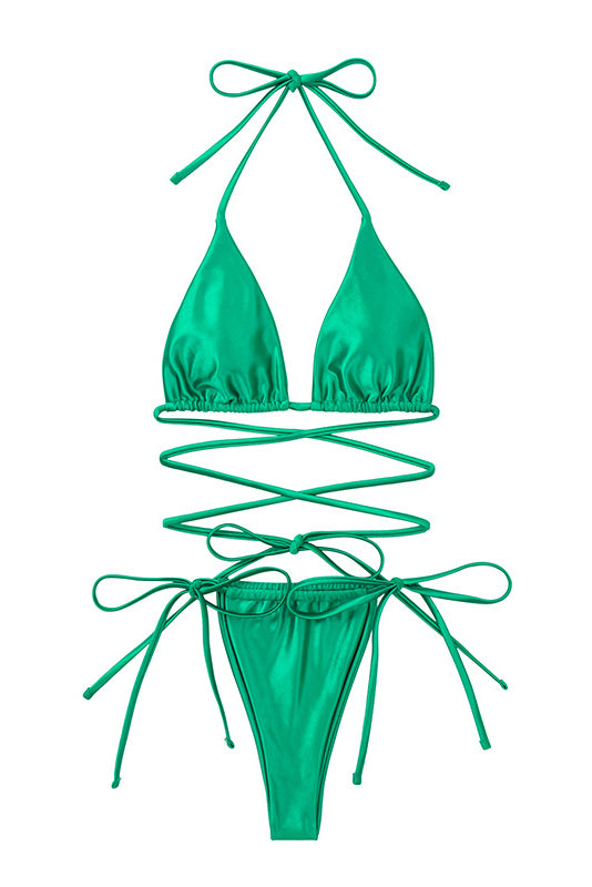 Satin Swimwear Set