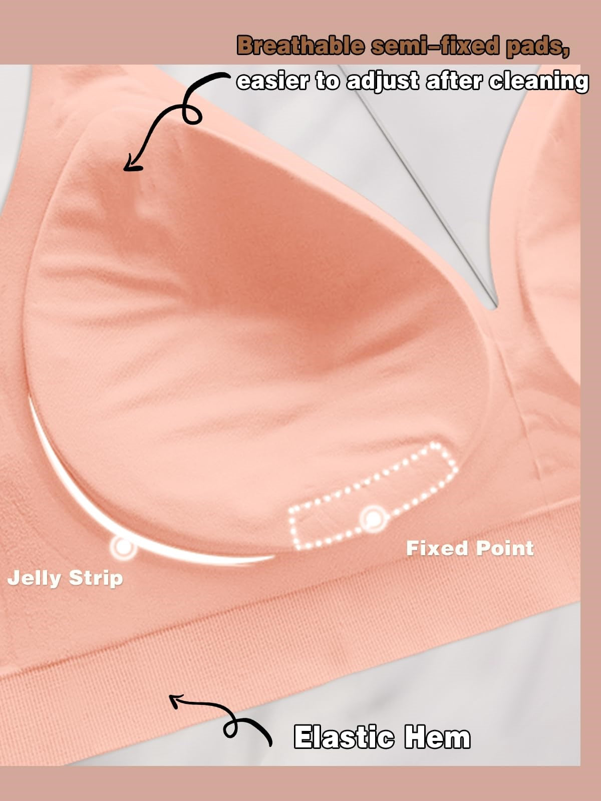 Basic French Push-up Wireless Bra
