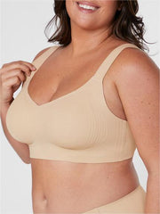 Plus Wireless Lounge Bra Tan