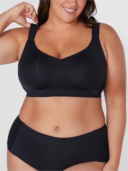 Plus Wireless Lounge Bra Black