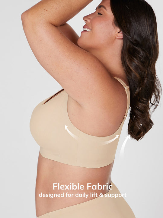 Plus Wireless Lounge Bra Tan