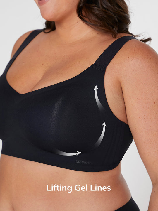 Plus Wireless Lounge Bra Black