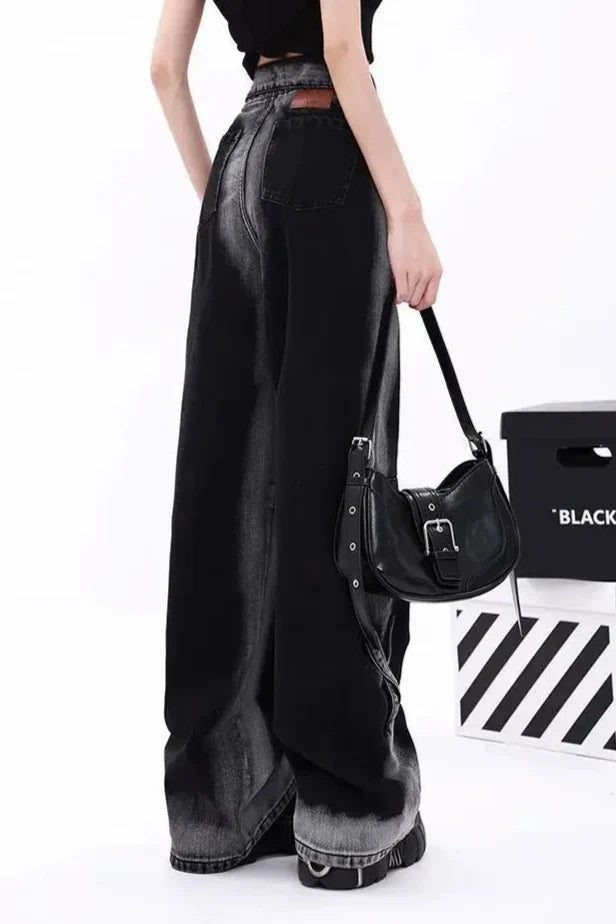 Y2K High Waist Wide Jeans