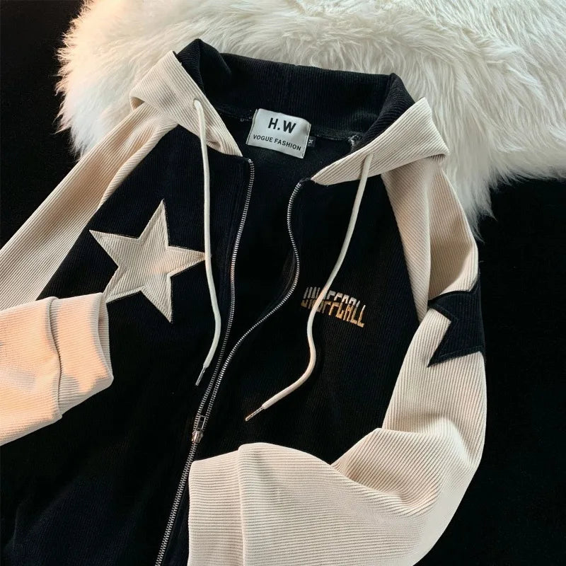 Y2K Casual Zip Hoodie