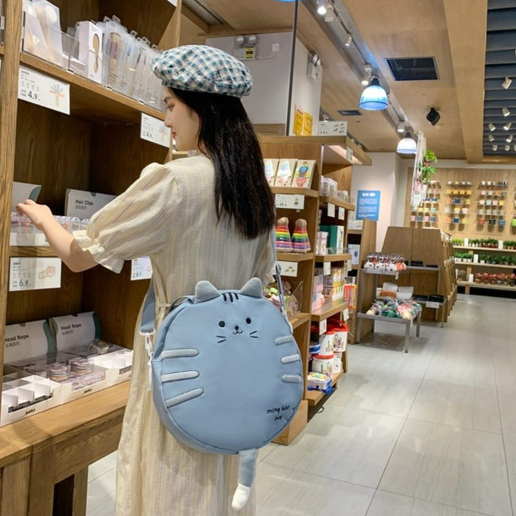 Kawaii Cat Circle Handbag