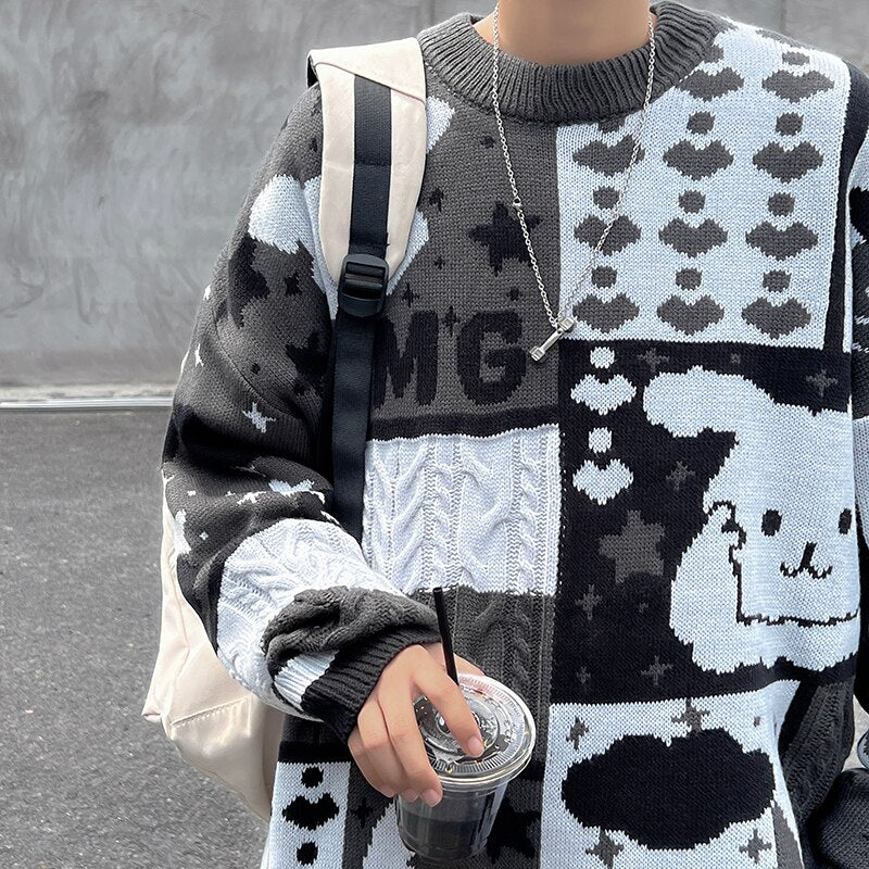 Cartoon Knit Kawaii Sweater