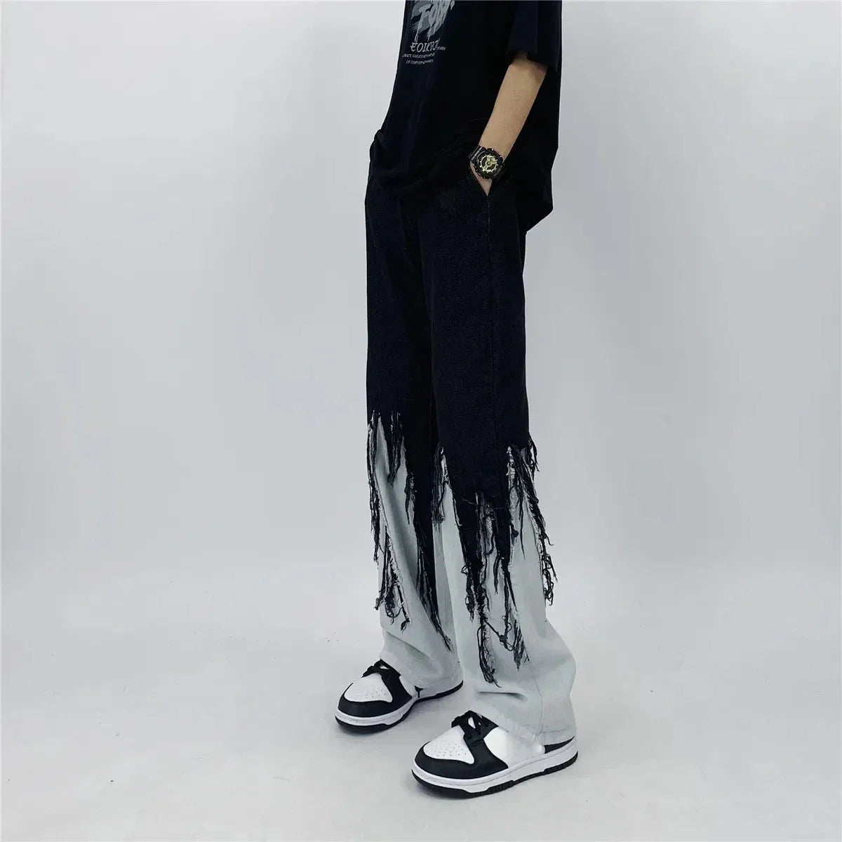 Japanese Loose Tassel Pants