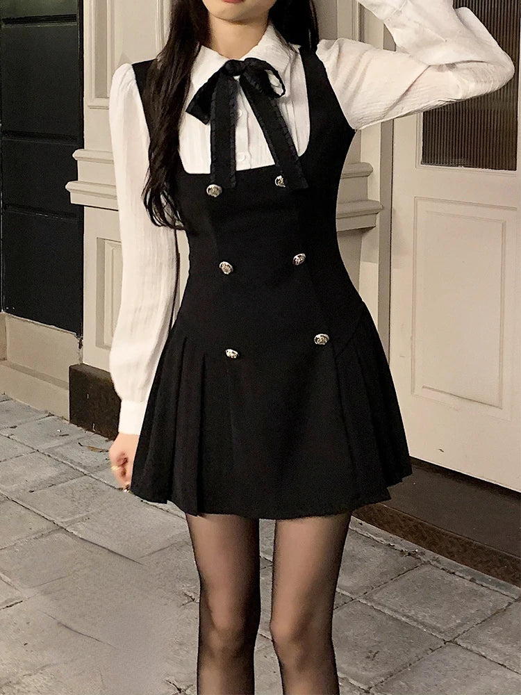 Korean Elegant Short Dress