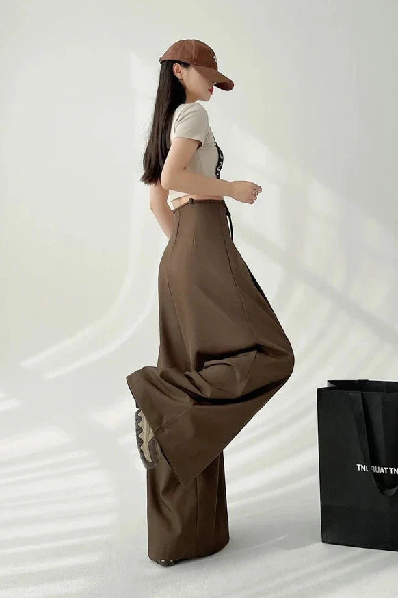 Korean High Waist Wide Pants