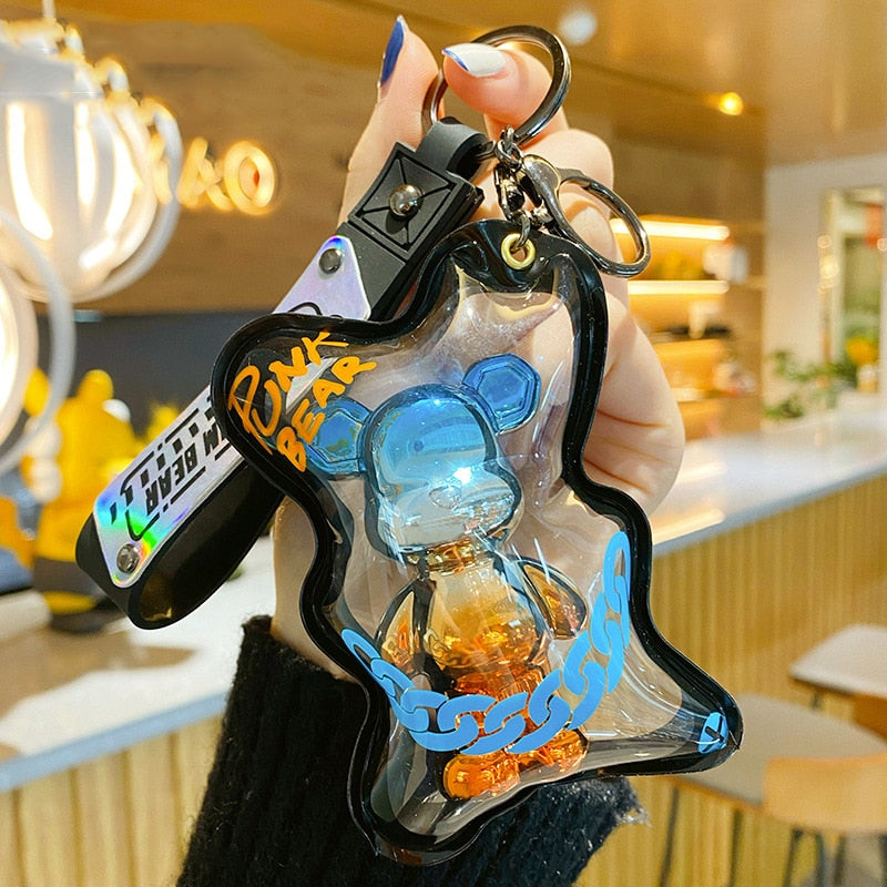 Colorful Bear Bag Keychain