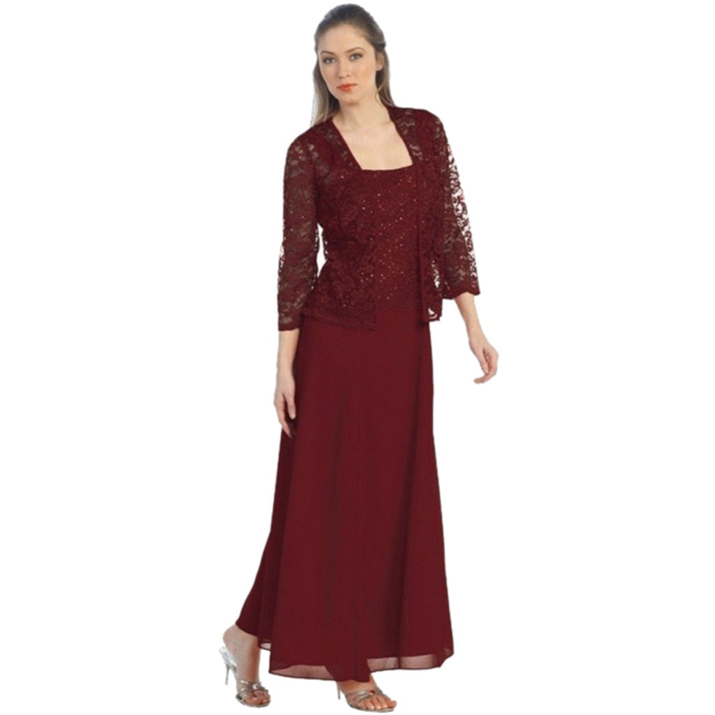 Elegant Evening Lace Chiffon Vestidos De Fiesta Female Clothing Dress