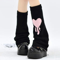 Y2K Ribbon Lace-Up Leg Warmers