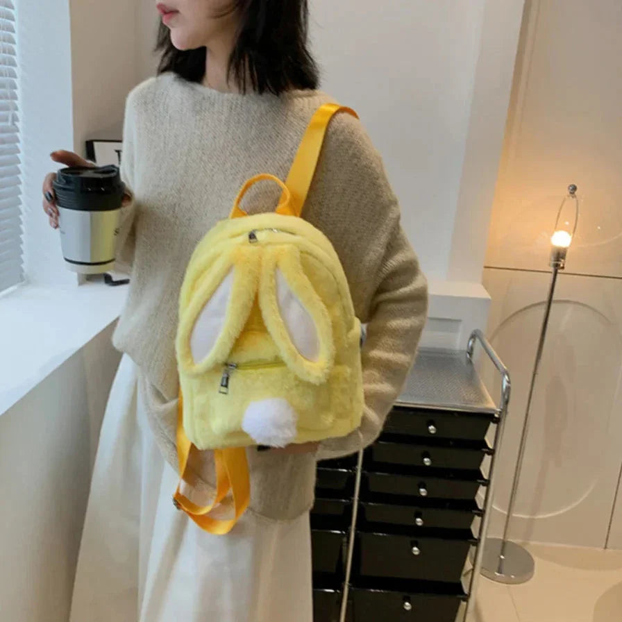 Cute Plush Bunny Backpack