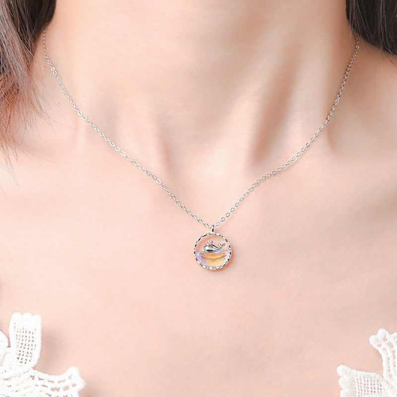 Cute Blue Whale Necklace