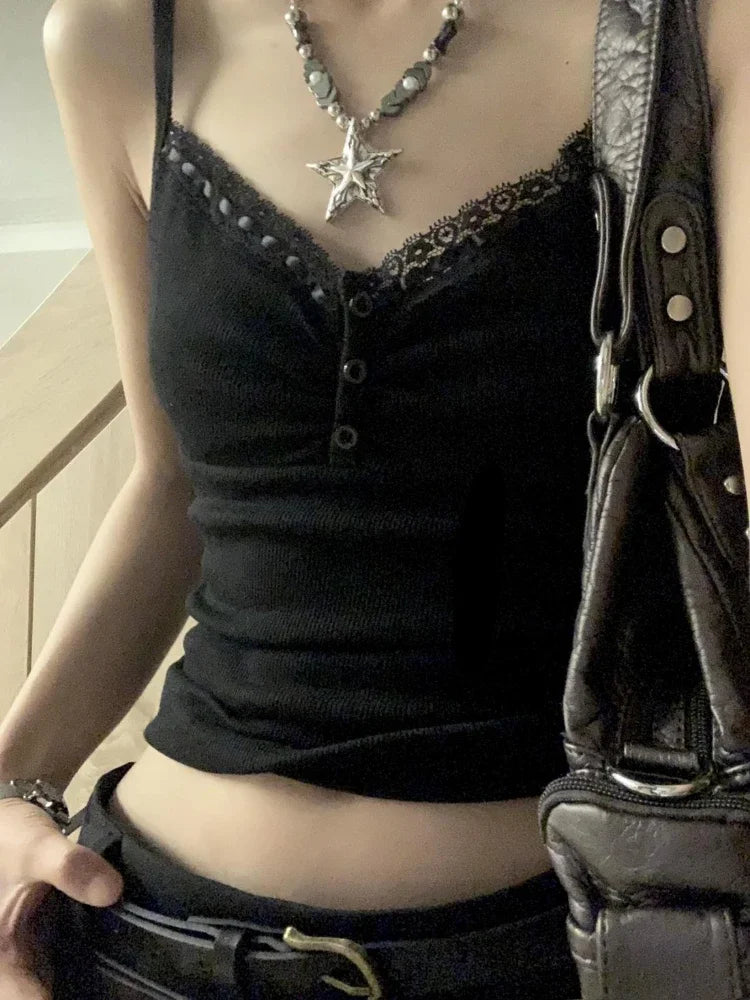 Grunge Slim Lace Top