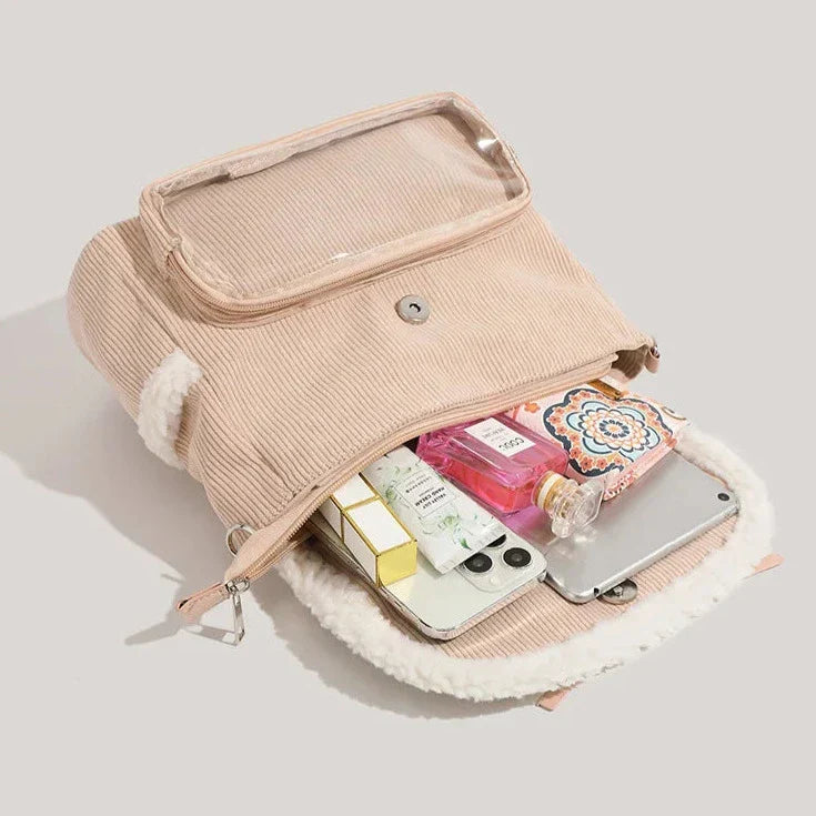 Cute Corduroy Messenger Bag
