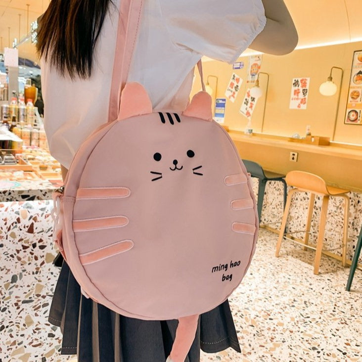Kawaii Cat Circle Handbag