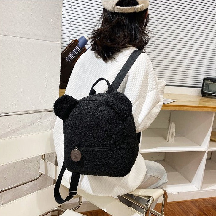 Fluffy Bear Backpack