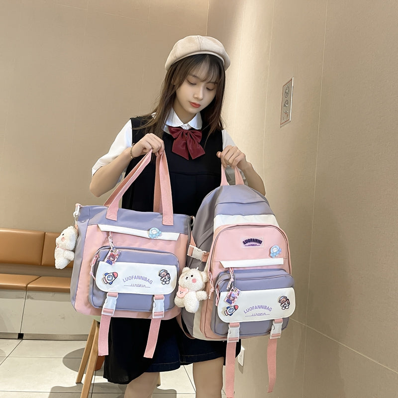 Japanese School Aesthetic Backpack & Bag Set