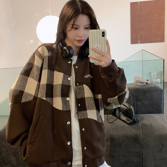 Deeptown Korean Style Baseball Jacket