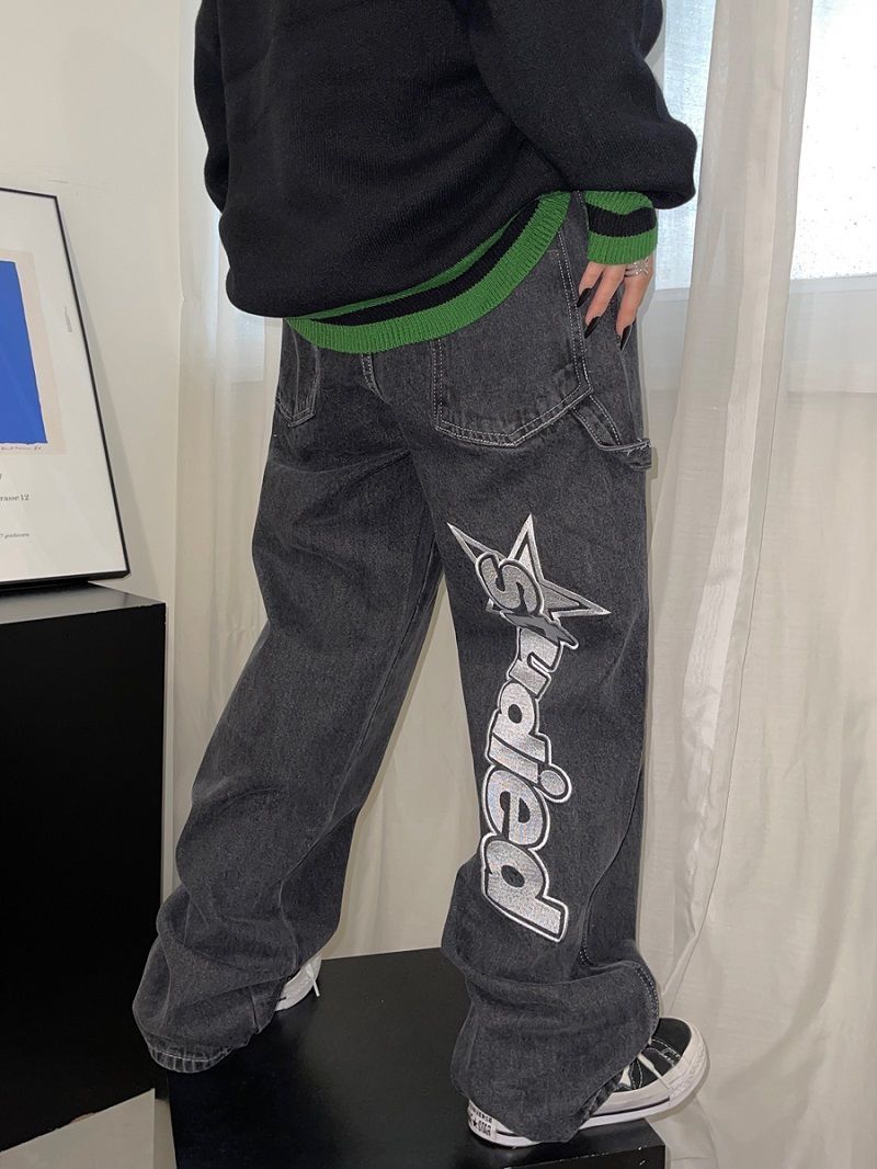 Y2k Style Wide Jeans