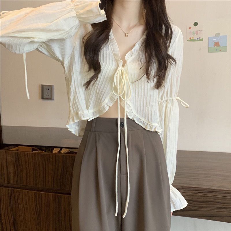 Sweet Ruffle Lace Blouse