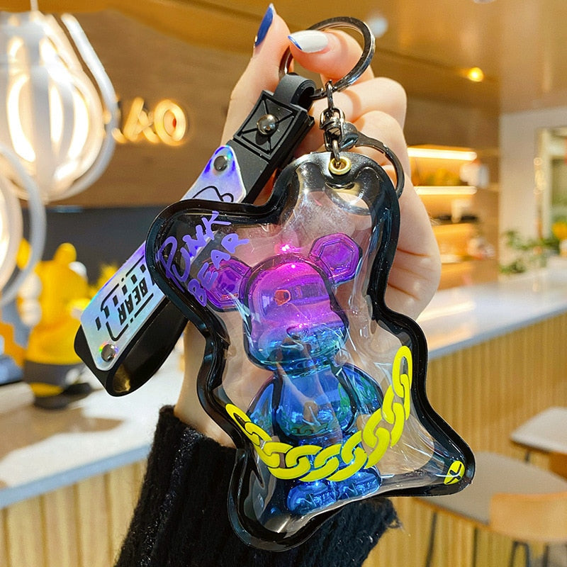 Colorful Bear Bag Keychain