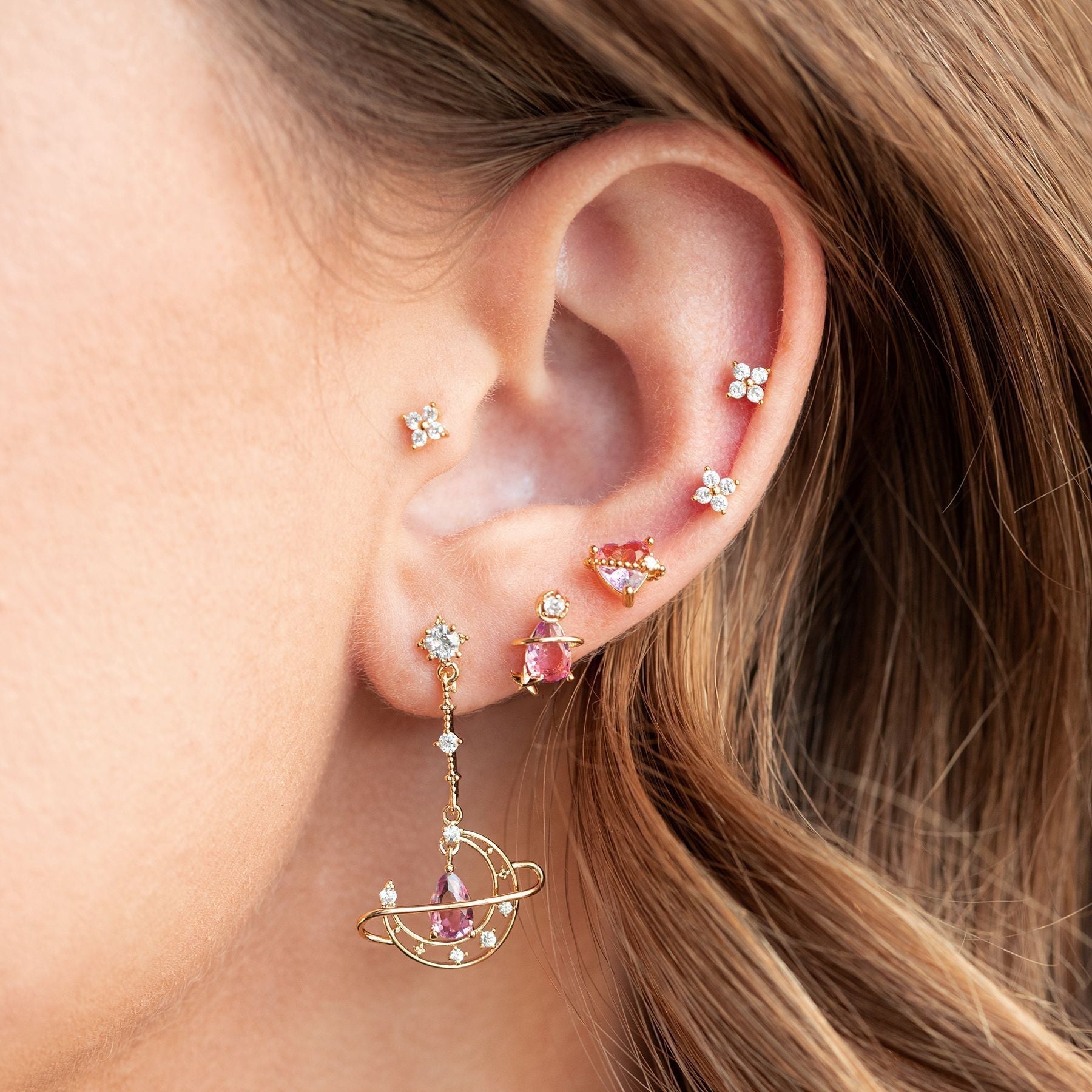 Cute Moon Stars Earrings