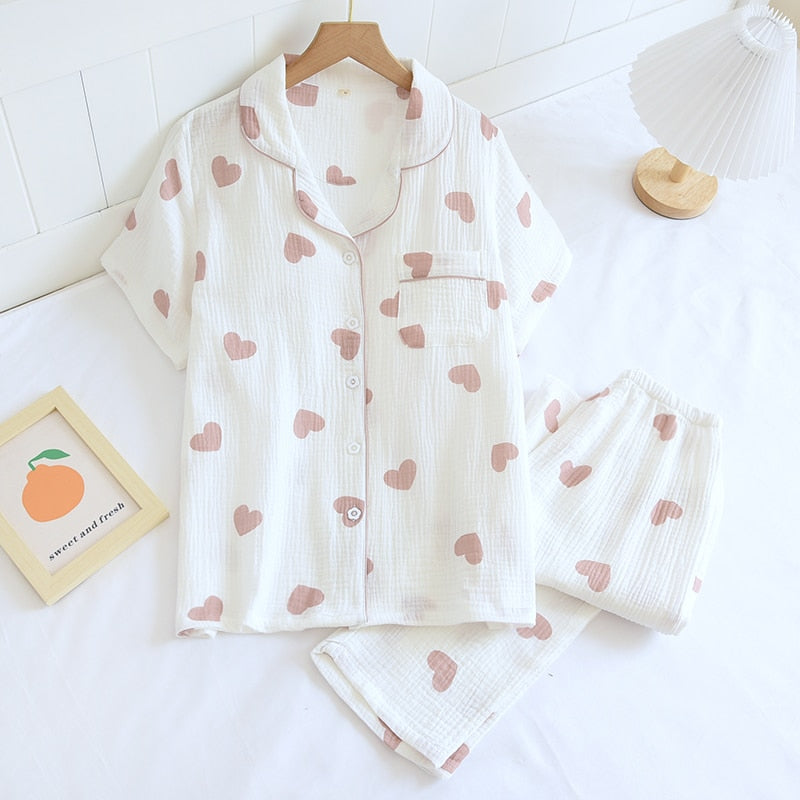 Pastel Heart Kawaii Pajamas