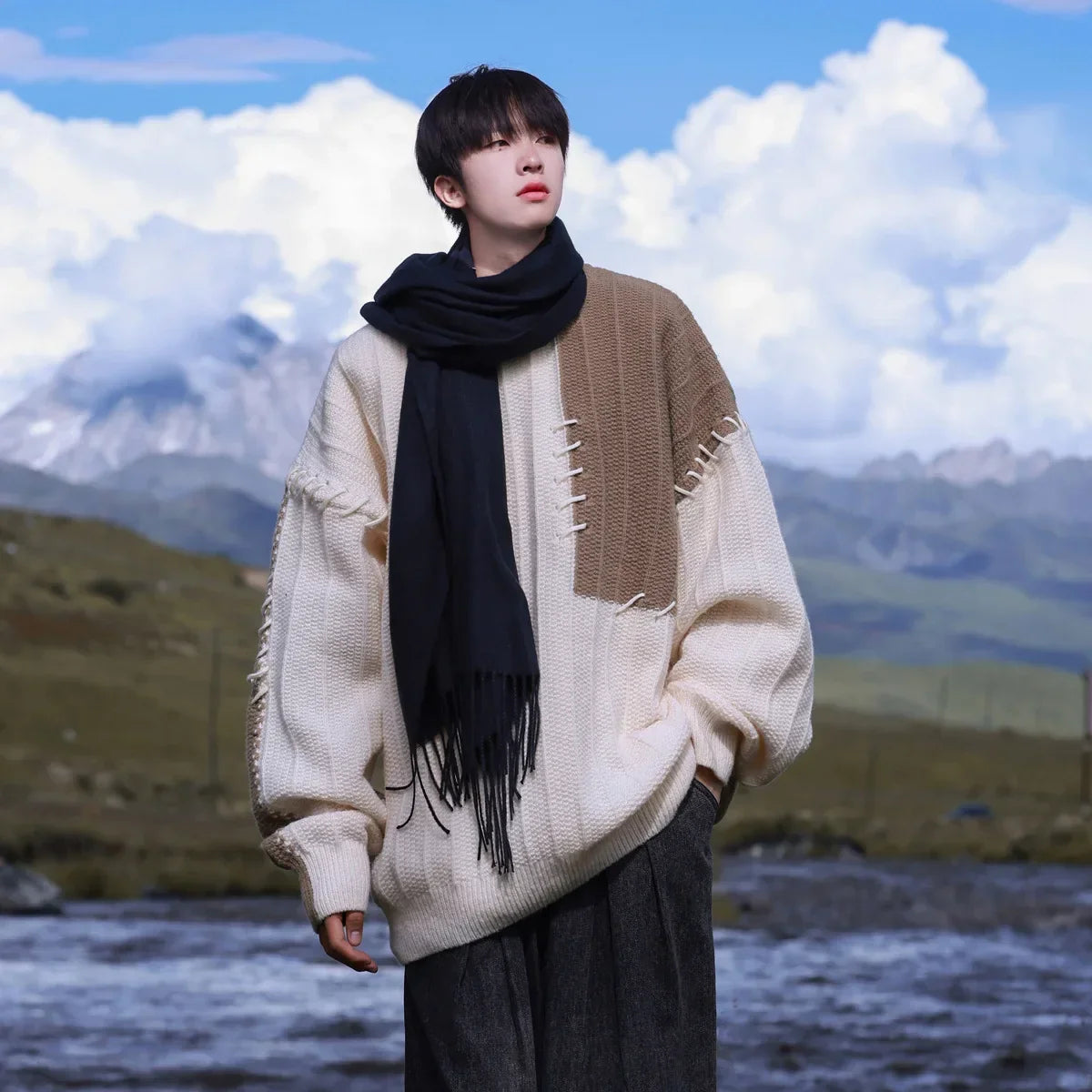 Korean Casual Oversized Sweater