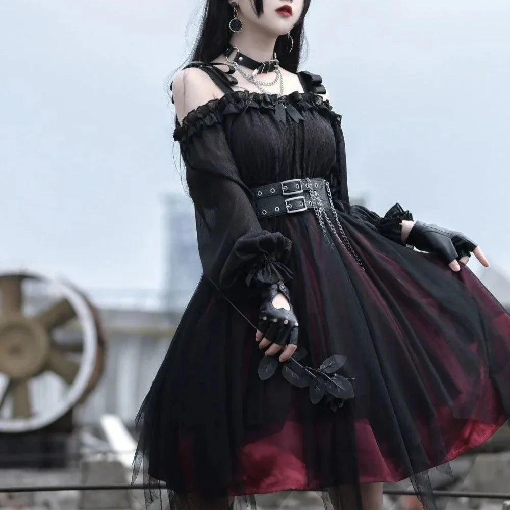 Gothic Lolita Long Sleeve Dress