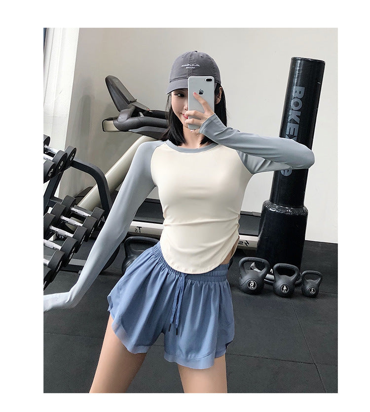 Women's Seamless Long Sleeve Fitness T-shirts
