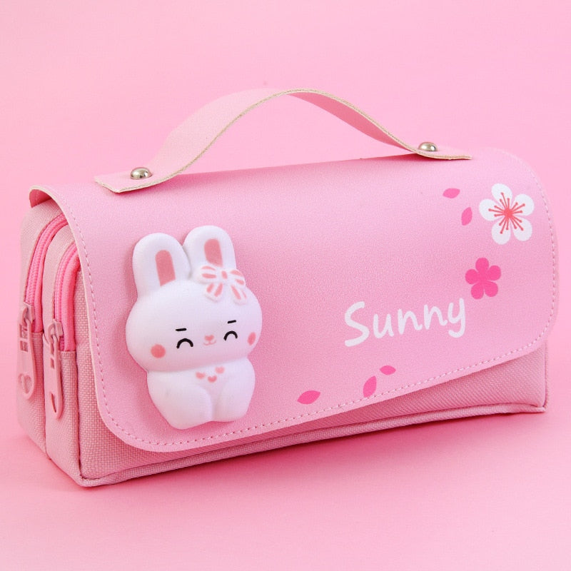 Kawaii Soft Animals Pencil Case