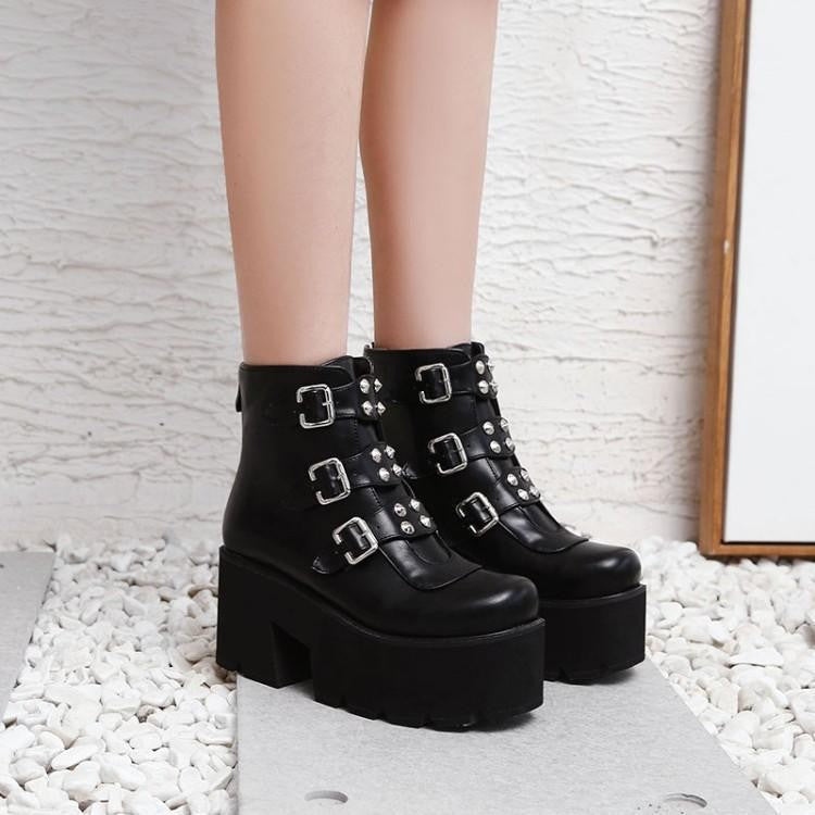 High Heel Punk Boots