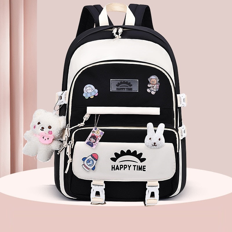 Cute Multi-Pocket Backpack