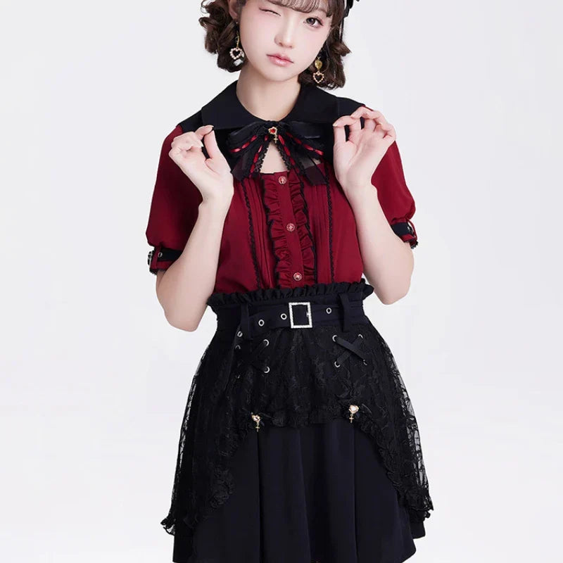 Gothic Lolita Outfit - Shirt & Skirt