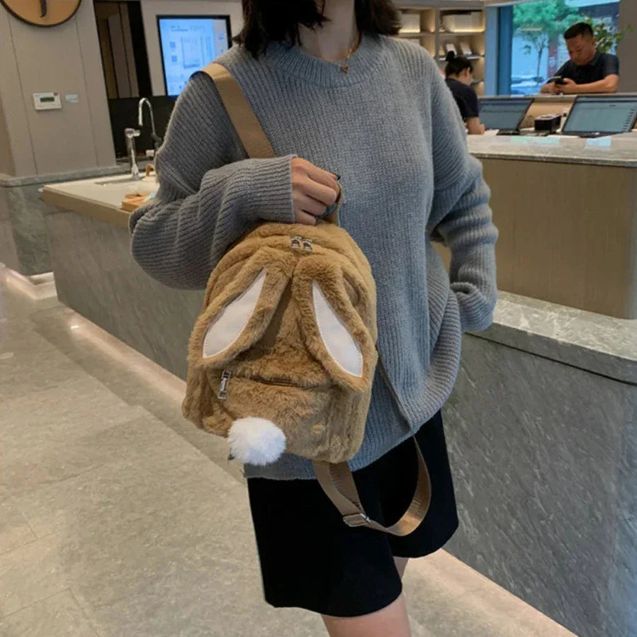 Cute Plush Bunny Backpack