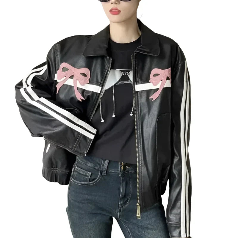 Cute Punk Leather Jacket