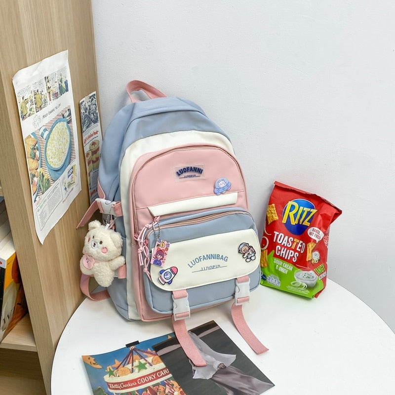 Japanese School Aesthetic Backpack & Bag Set