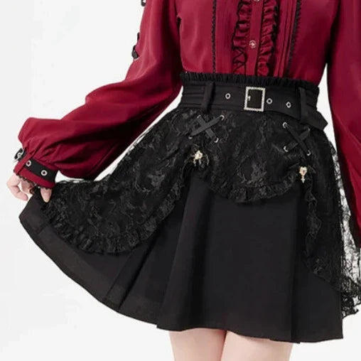 Gothic Lolita Outfit - Shirt & Skirt