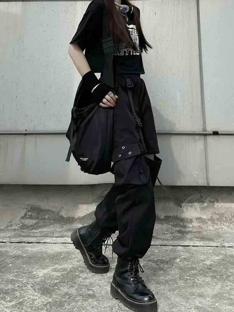 Gothic Techwear Cargo Pants