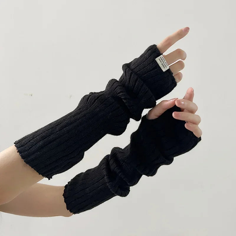 Y2K Knitted Arm Warmers